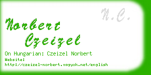 norbert czeizel business card